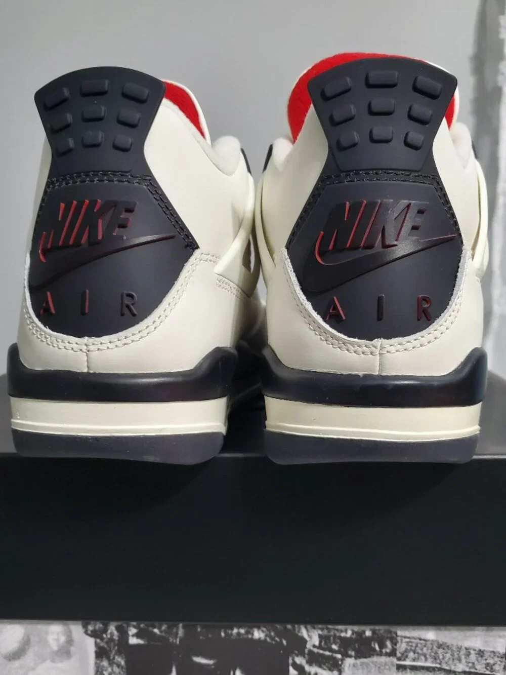 Nike Air Jordan 4 Retro 'Flight Club' Sail Black Red IM4026-100 GS Size 6.5Y NEW